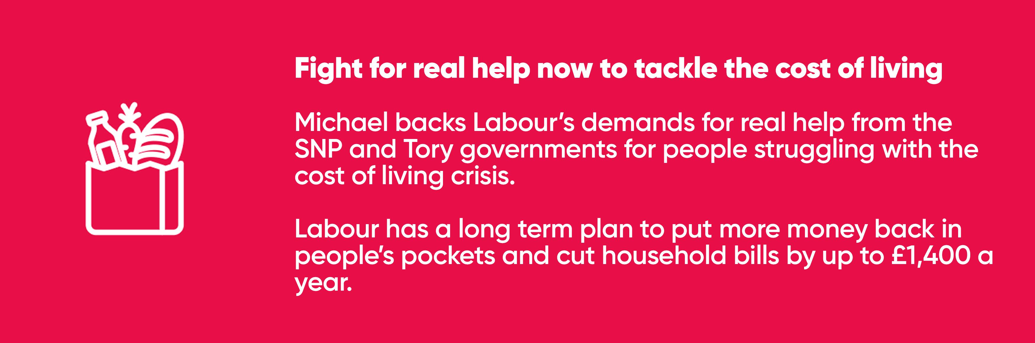 Fight for real help now to tackle the cost of living 